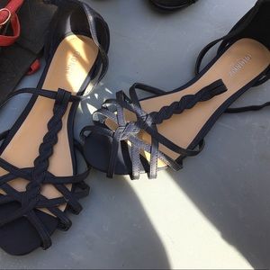 Navy sandals
